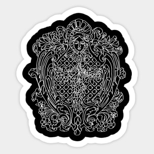 Ornament Jugendstil Art Nouveau Sticker